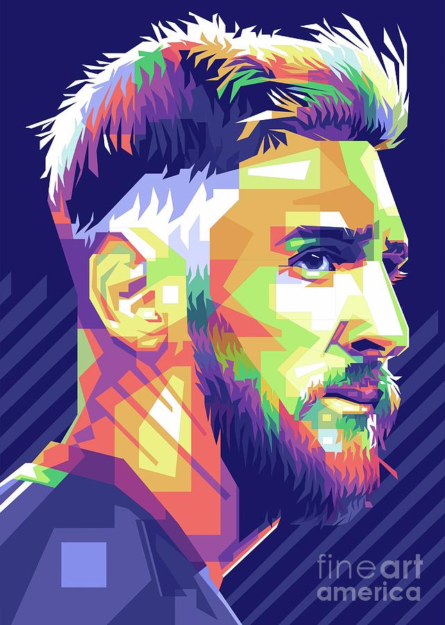 Lionel Messi Digital Art By Ernando Febrian Fine Art America