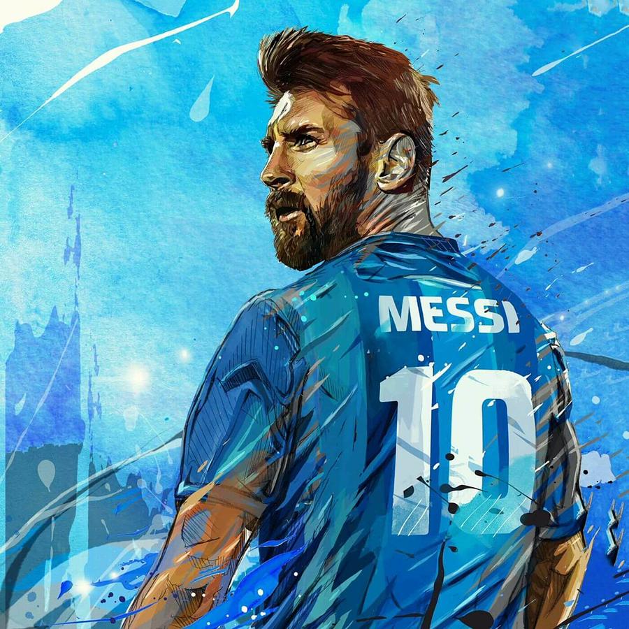 Lionel Messi Essential Mixed Media by Calvin Mower | Fine Art America