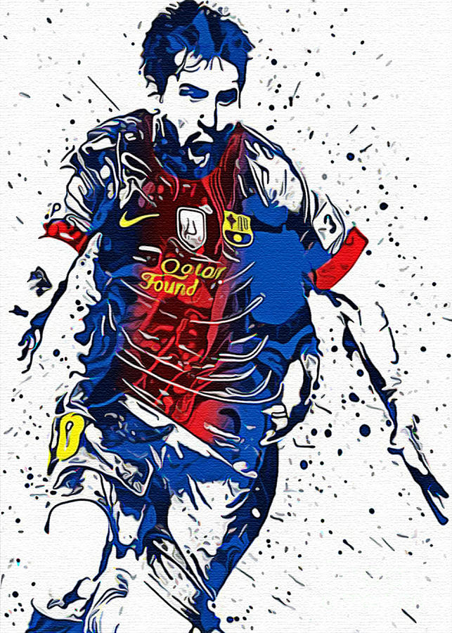 Lionel Messi FC Barcelona Digital Art by Michael K - Fine Art America