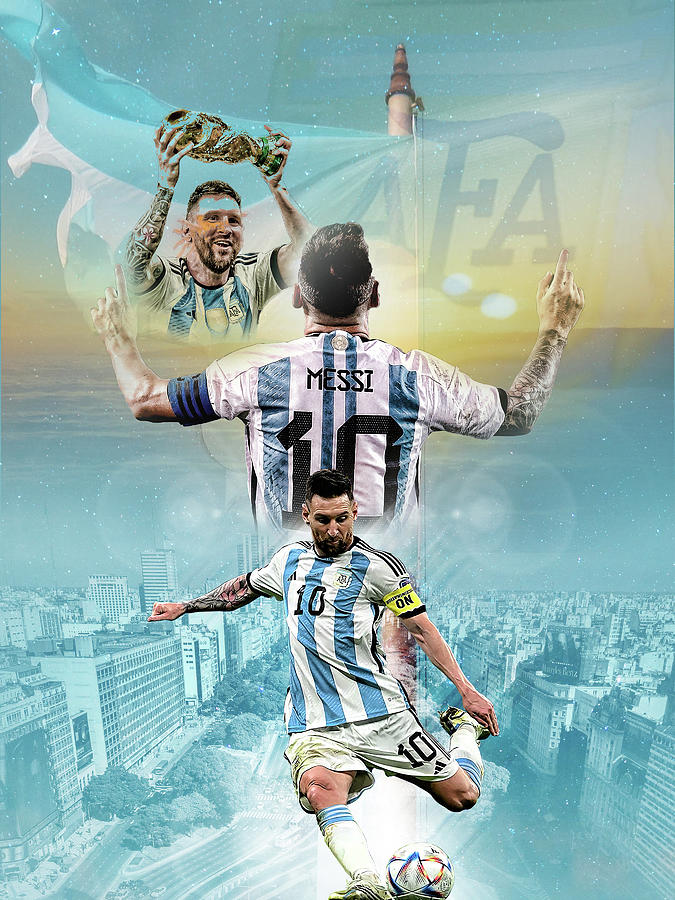 Lionel Messi Football Legends Digital Art by SportsPop Art - Fine Art ...