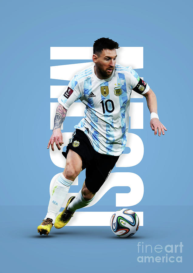 Lionel Messi Digital Art by Footmagz - Pixels