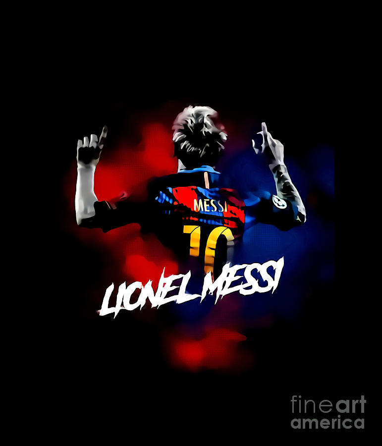 Lionel Messi Digital Art by James D Nelson - Fine Art America