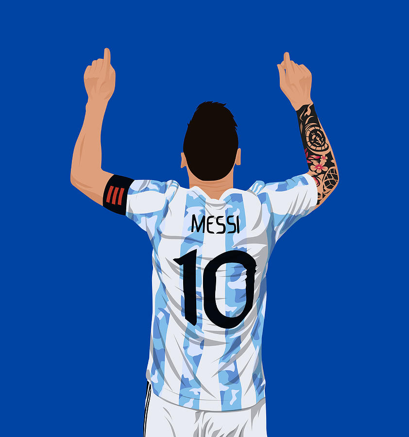 Lionel Messi Digital Art by Miracle Studio - Pixels