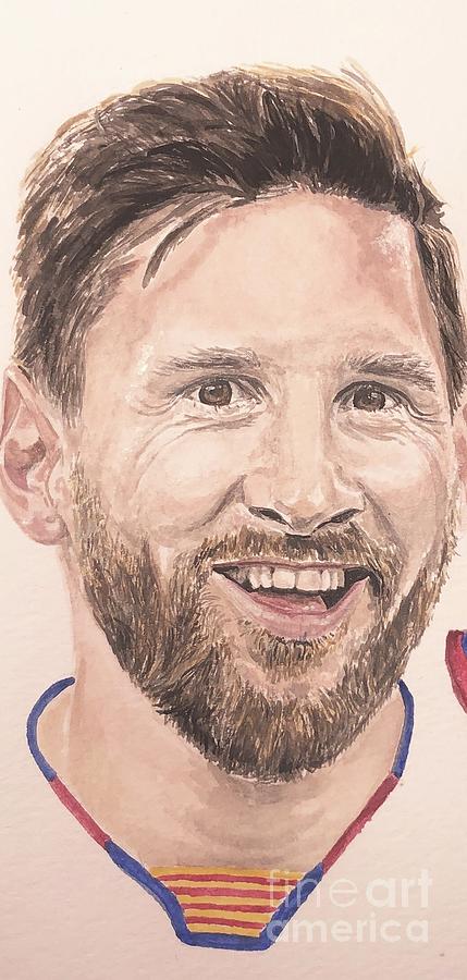 Lionel Messi  Painting by Tamir Barkan