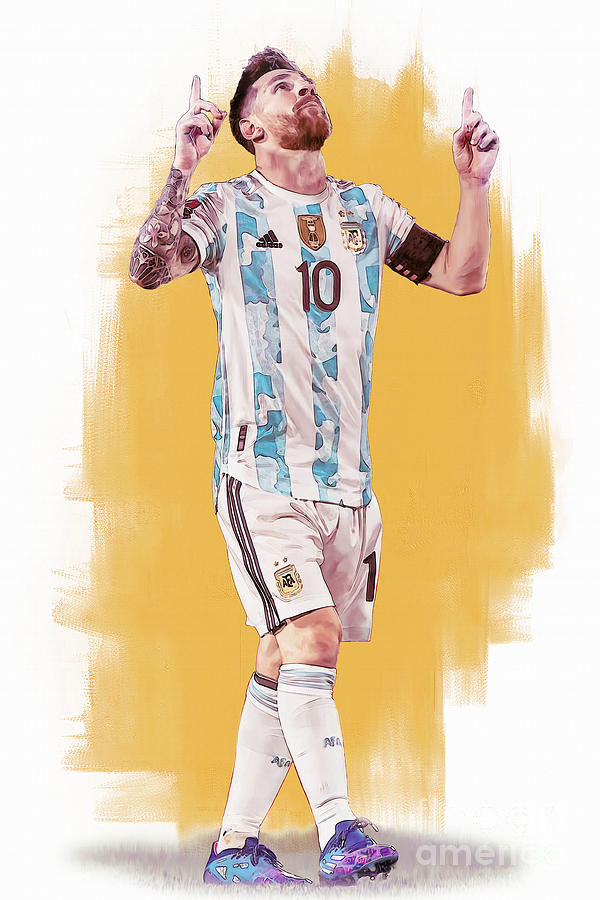 Lionel Messi The Winner Painting by Gull G - Pixels