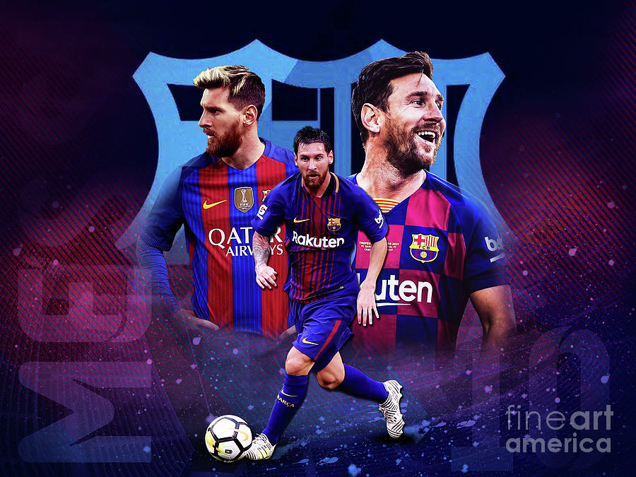 Lionel Messi Trio Art Design Digital Art By Gng Bros 