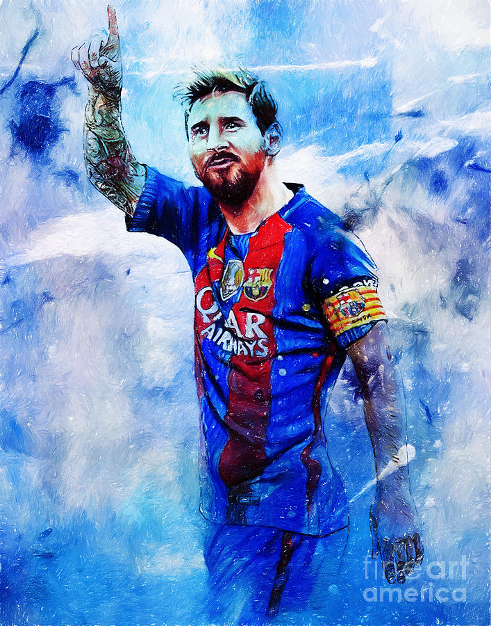 Lionel Messi world cup 2022 Painting by Gull G - Pixels