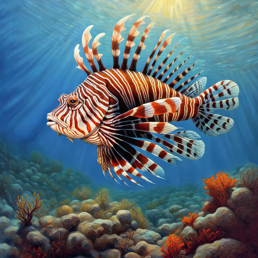 Lionfish Digital Art by Donna Kennedy - Fine Art America