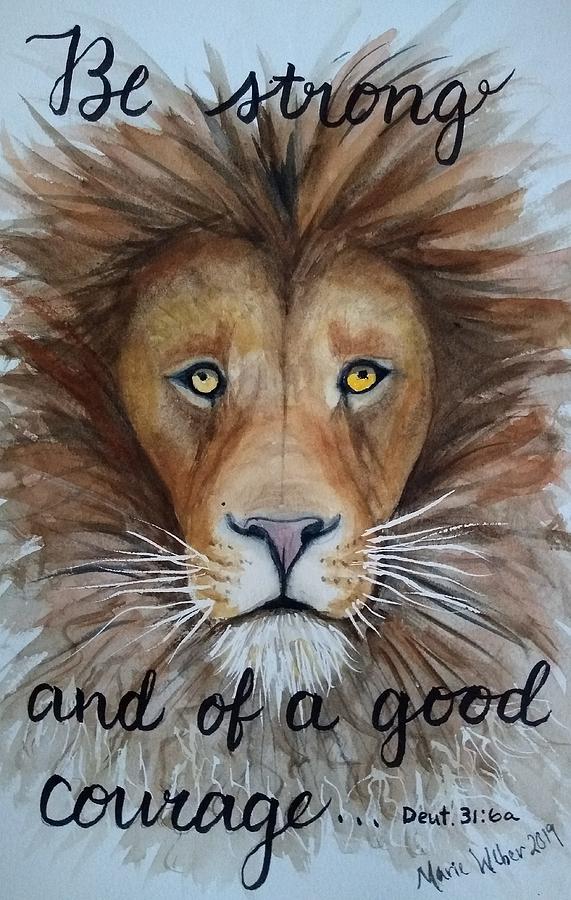 Lionhearted Painting By Marie Weber - Fine Art America