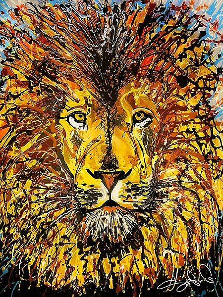 Lions not sheep Painting by Sergio Gutierrez