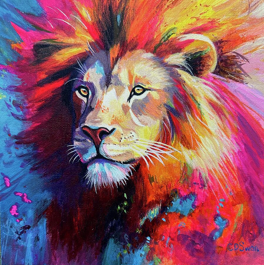 Lions Pride Painting by Caroline Swan Lions Pride Painting by Caroline Swan