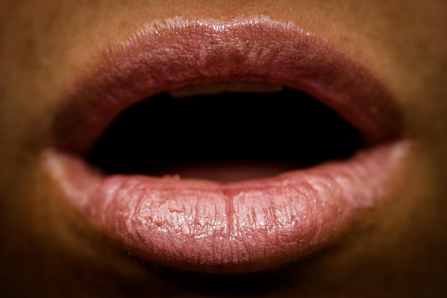 Lips Close-up Photograph by Andres Ruffo