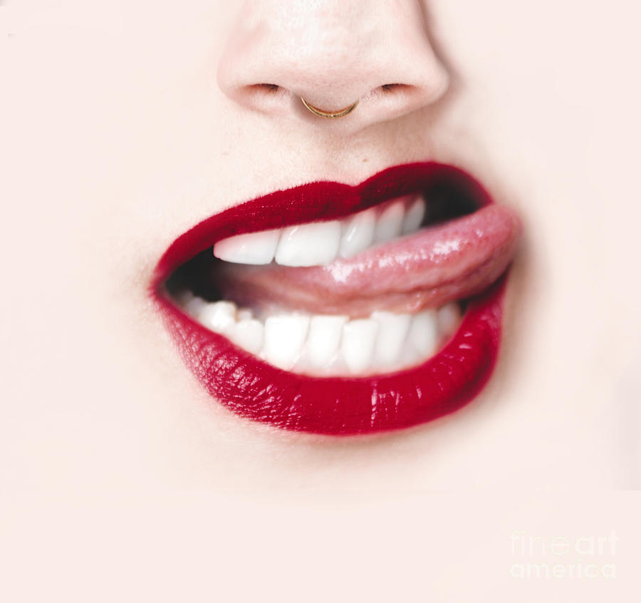 Lips Digital Art by Daniel Tocher