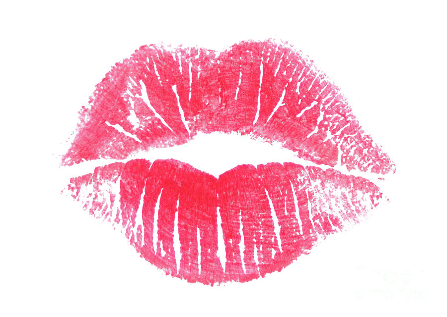 Lips - Lipstick Kiss Photograph by Bryan Mullennix