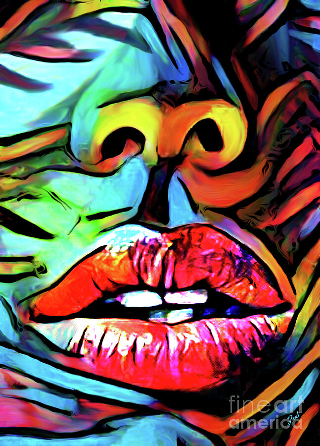 Lips Digital Art by - Zedi -
