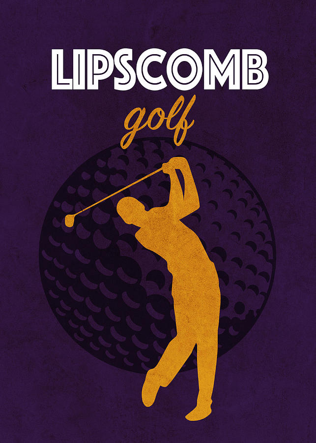 Golf Mixed Media - Lipscomb University College Golf Sports Vintage Poster by Design Turnpike