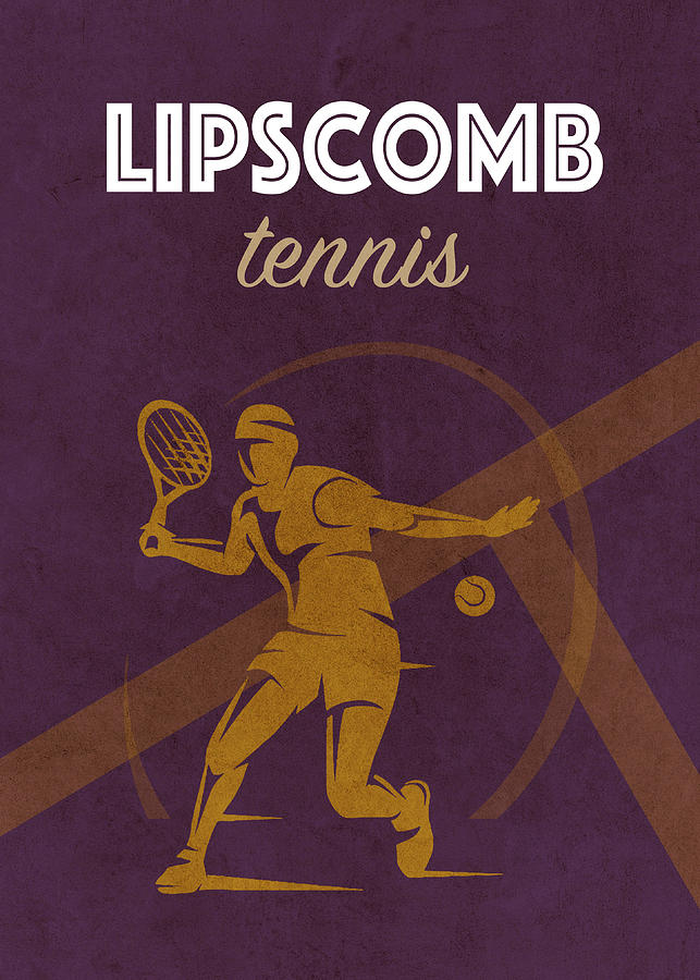 University Tennis College Sports Vintage Poster Mixed Media by