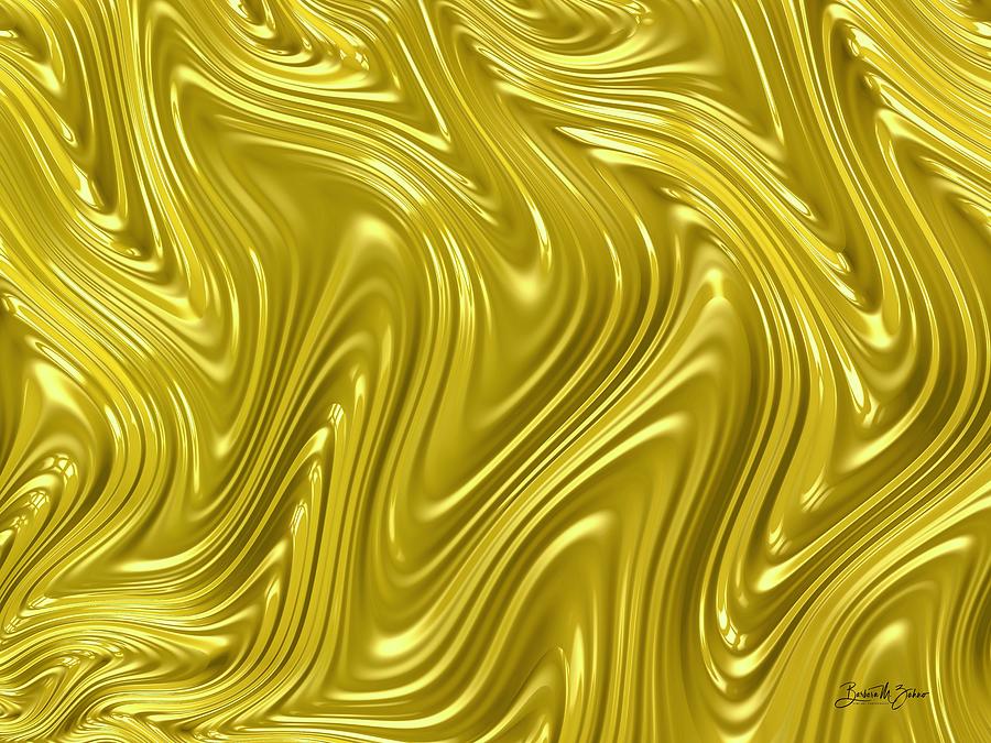Liquid Gold - Abstract Photograph by Barbara Zahno