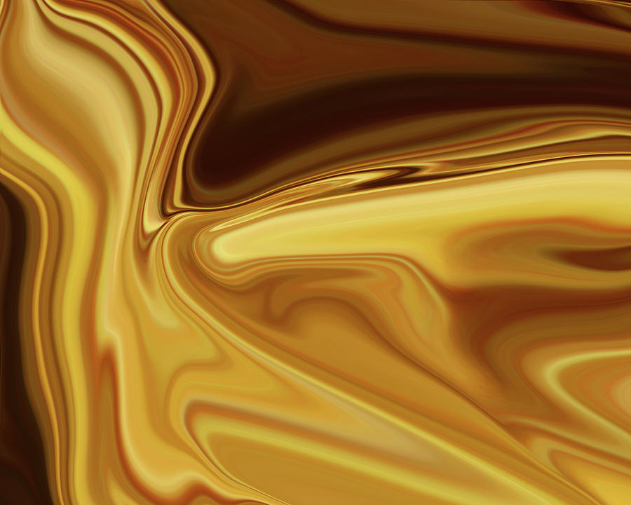 Liquid Gold Digital Art
