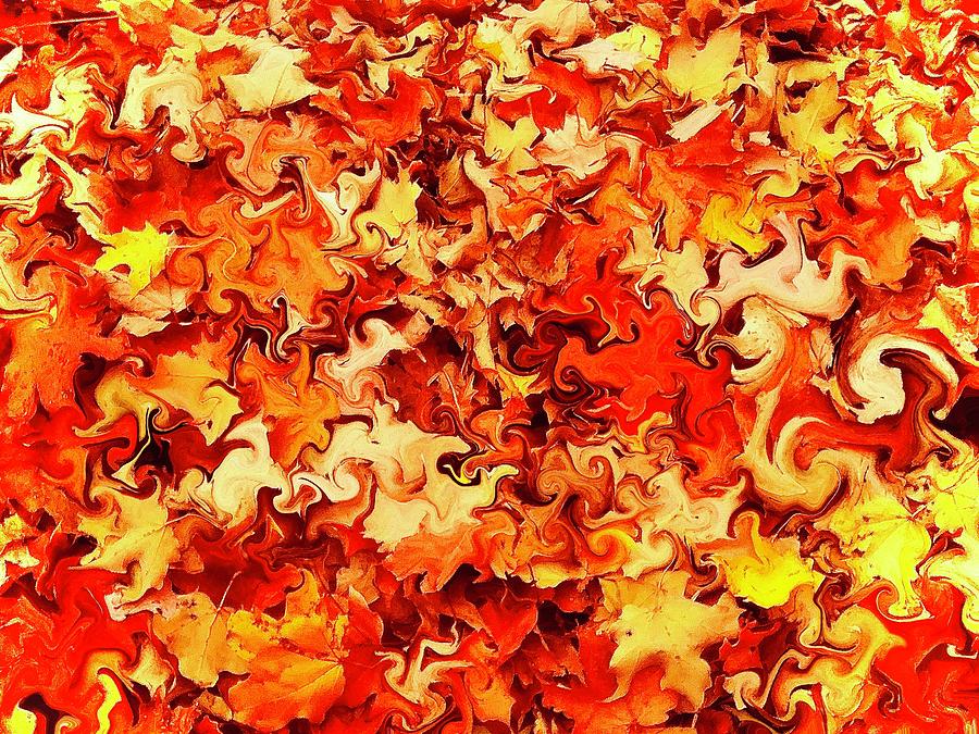 Liquid Leaves Photograph by Eileen Backman