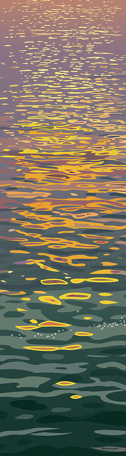 Water Digital Art - Liquid Luminescence by Marian Federspiel