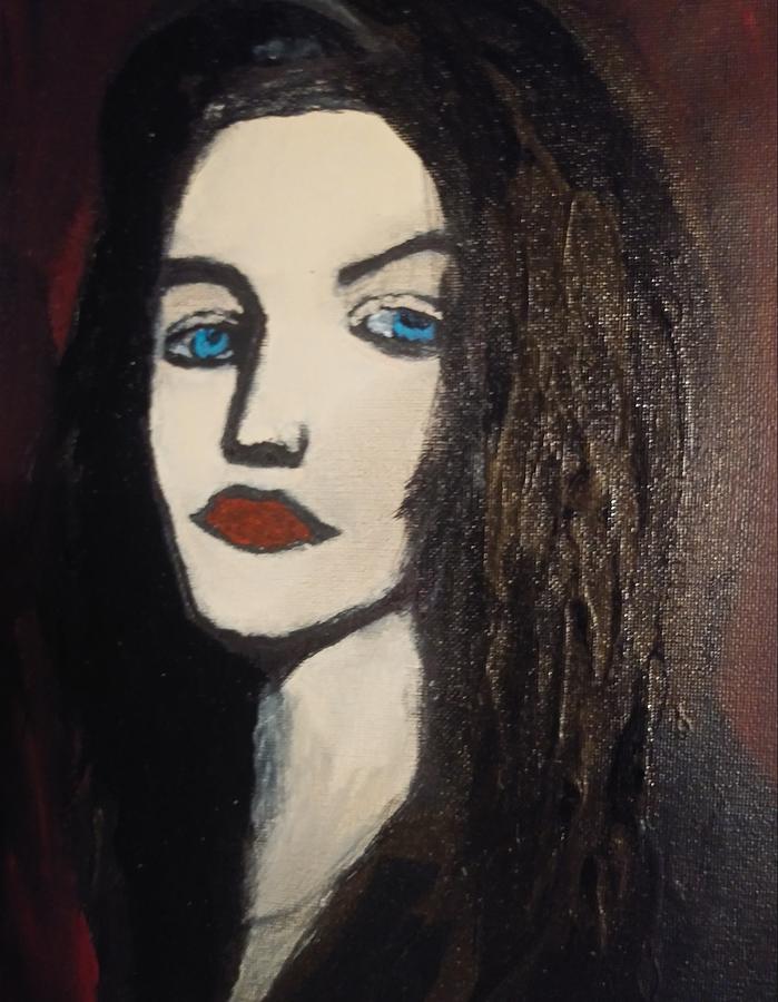 Lisa Marie presley Gothic Painting by Tamie Atkinson - Fine Art America