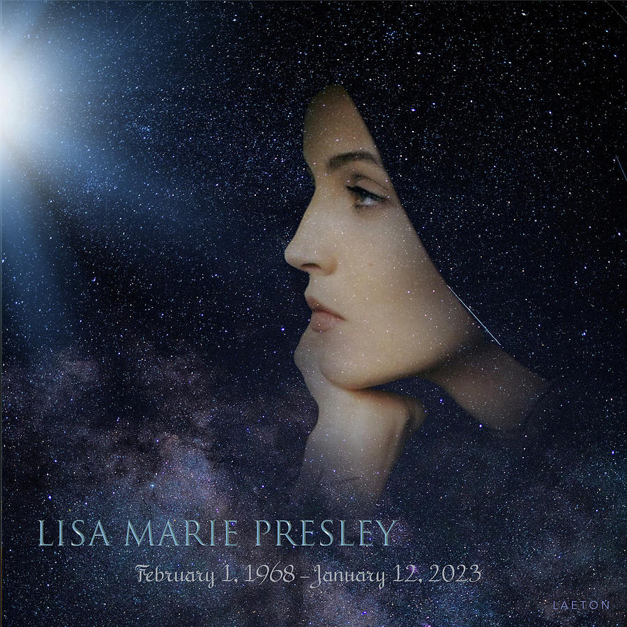 Lisa Marie Presley Digital Art by Richard Laeton