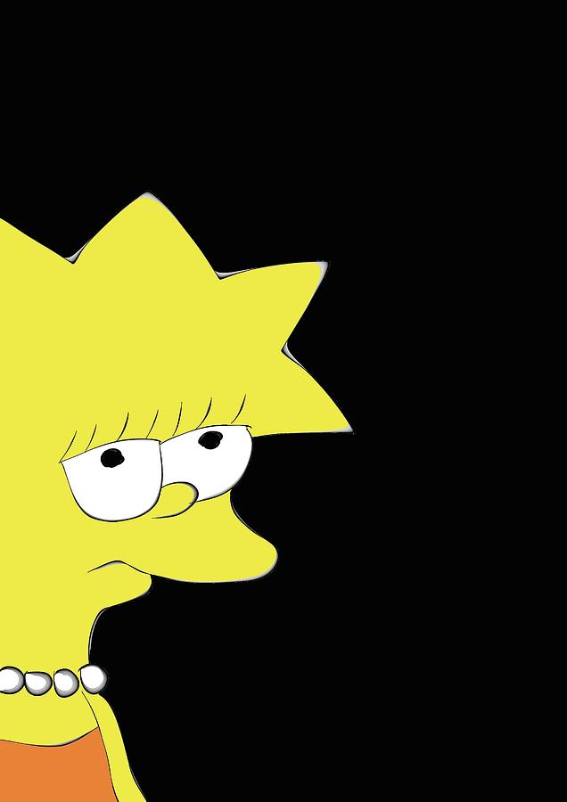 Lisa Simpson Digital Art by Angelina Adamova - Pixels