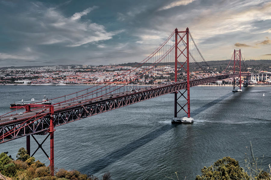 Lisbon Bridge Photograph by Micah Offman