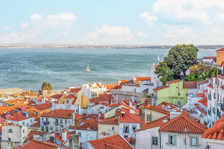 Lisbon City In  Summer Photograph