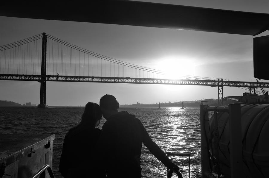 Lisbon Ferry Love Photograph by Valentino Visentini