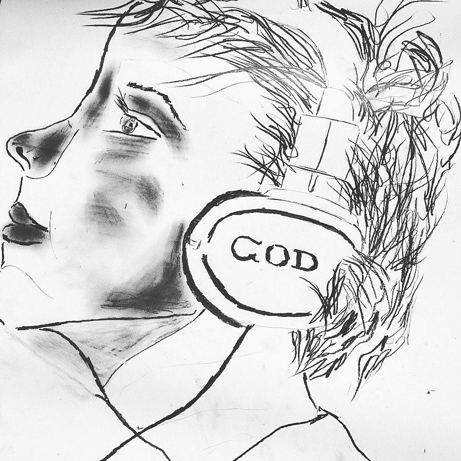 Listen to God Drawing by Love Art Wonders By God - Pixels