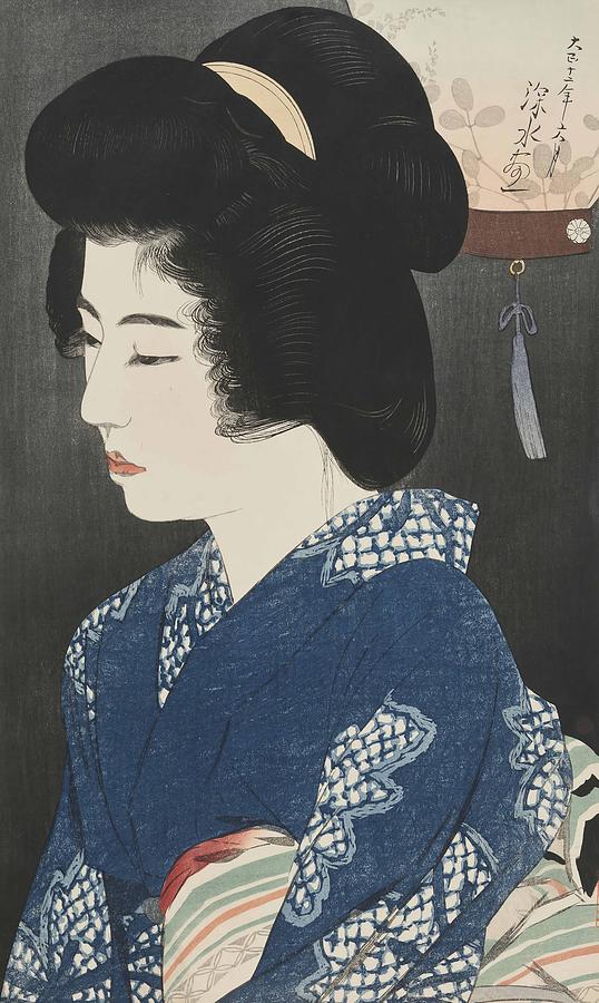 Listening to Insects Mushi no ne Painting by Ito Shinsui - Fine Art America