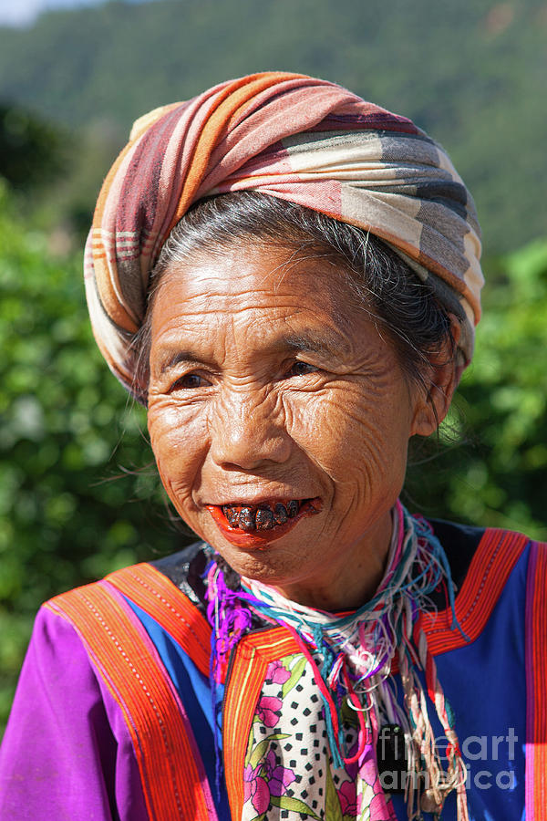 Lisu woman, Thailand Photograph by Henk Meijer Photography