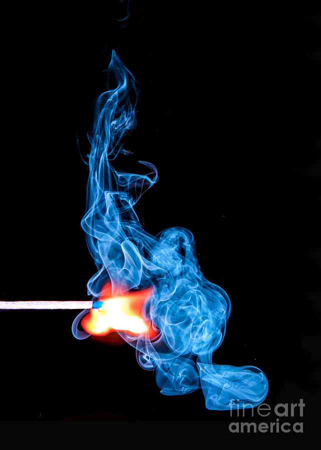 Lit Match Flame Macro2 Photograph by Sandi OReilly