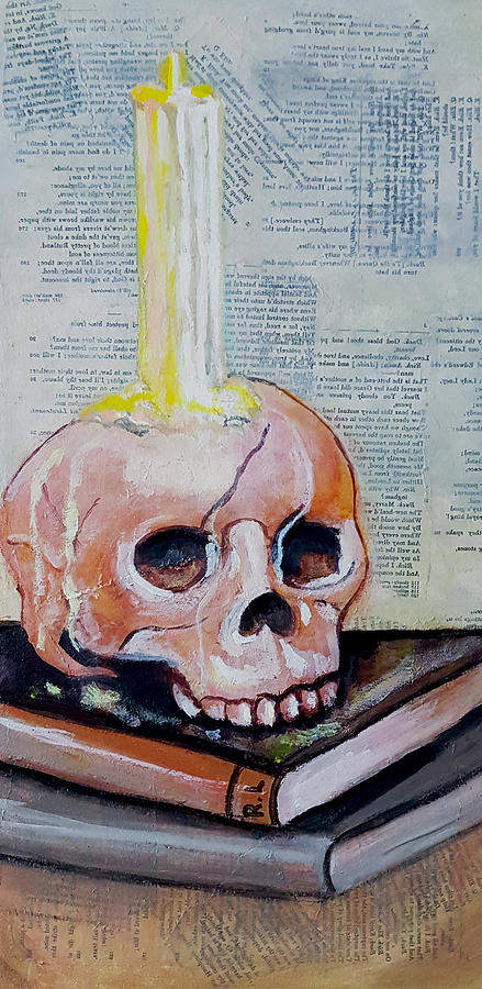 Literature of The Past Mixed Media by Rose Lewis