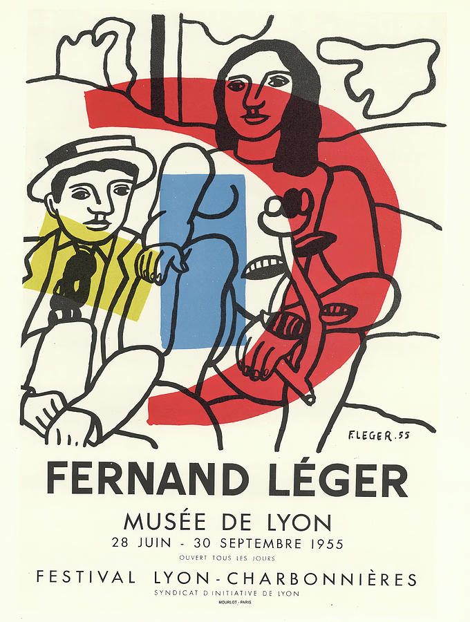 Vintage Digital Art - Lithograph De Lyon, 1955 by Fernand Leger