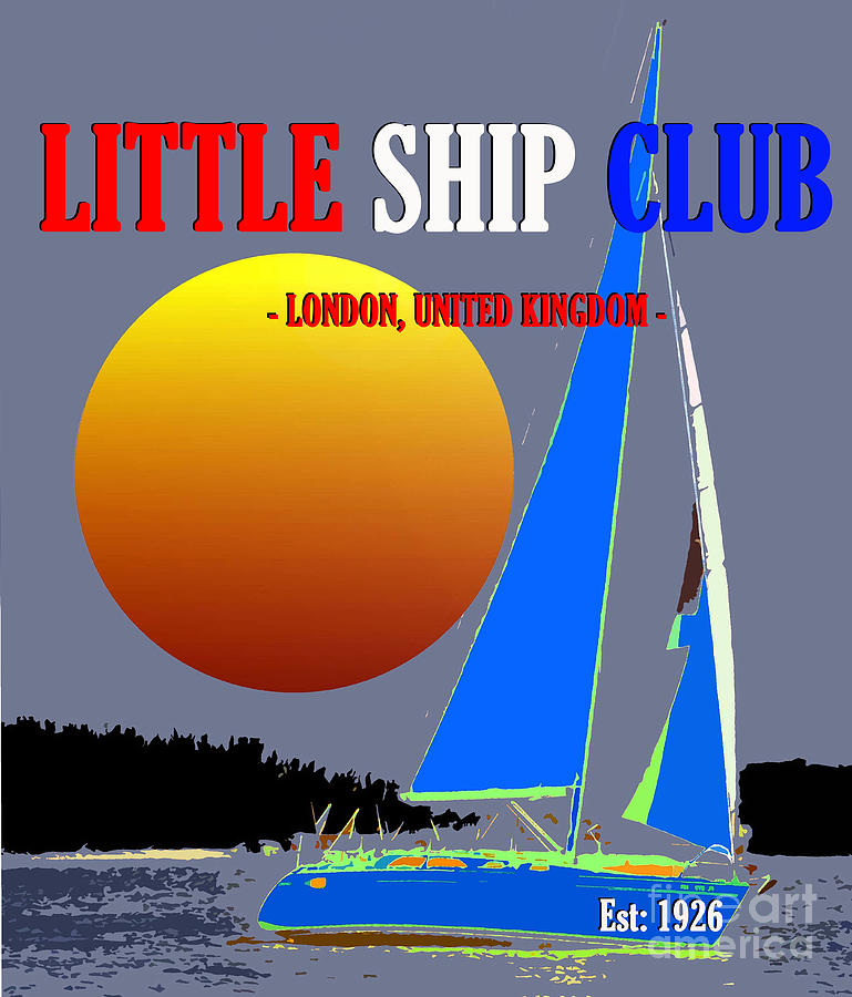 Litte Ship Club 1926 Mixed Media by David Lee Thompson