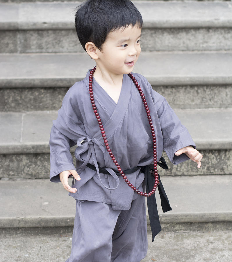 Little Apprentice Monk Is Running Photograph by W6