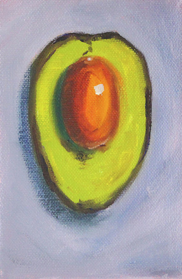 Little Avocado Painting by Nancy Merkle