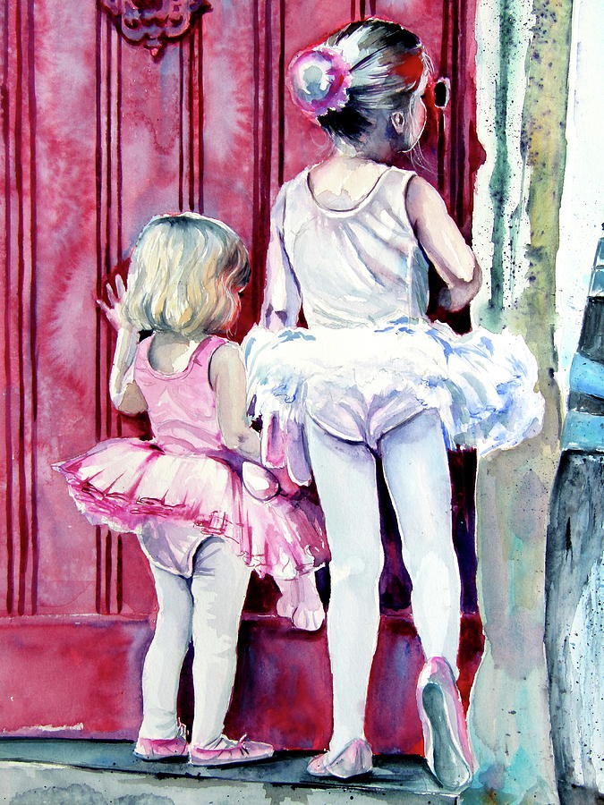 Little ballerinas cd Painting by Kovacs Anna Brigitta