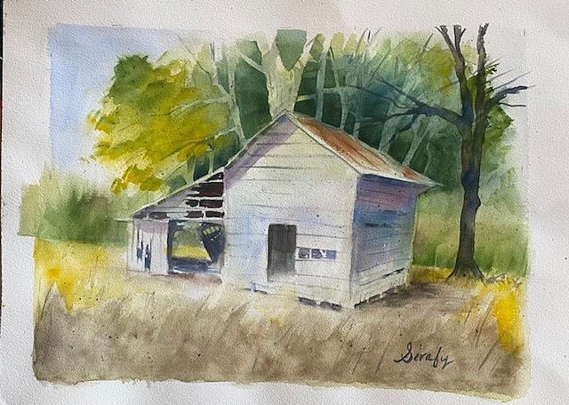 Little Barn 1 Painting by Scott Serafy