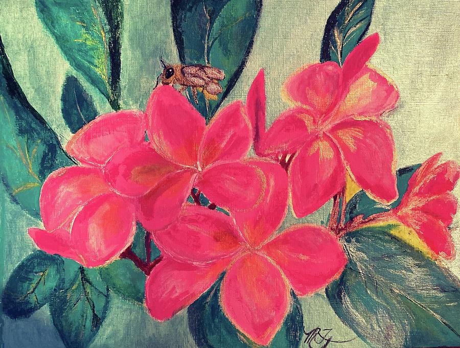 Little Bees Life in Paradise Painting by Melody Fowler
