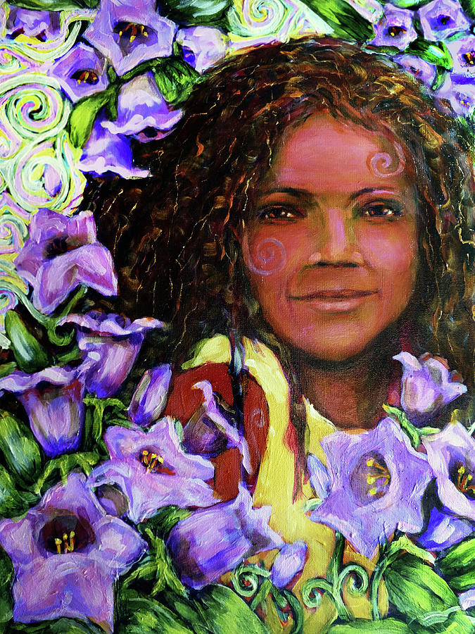 Little Bell - Gratitude  Mixed Media by Cora Marshall
