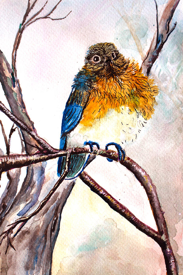 Little Bird 4 Painting by Medea Ioseliani