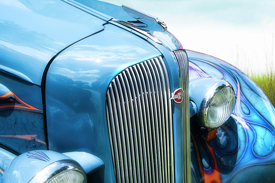 Little Blue Coupe Classic Car Photograph Photograph