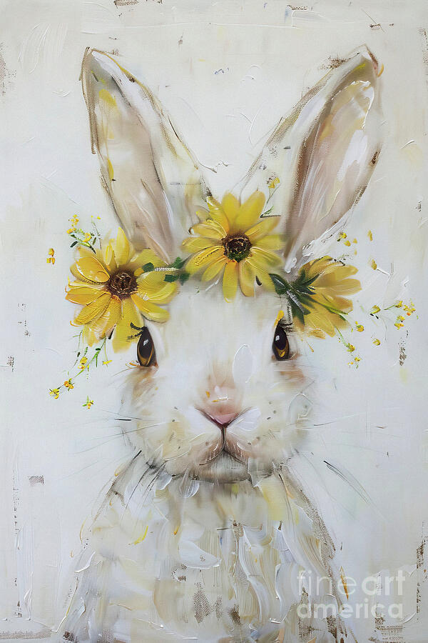 Little Bunny Fifi Painting by Tina LeCour