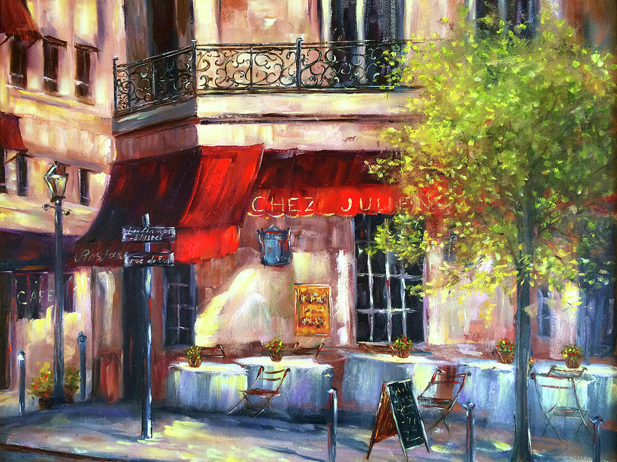 Little cafe Painting by Marina Skromova - Fine Art America