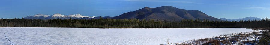 Little Cherry Pond Winter Panorama Photograph by White Mountain Images