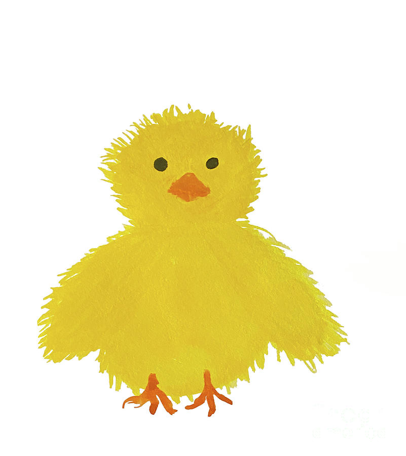 Little Chick Mixed Media by Lisa Neuman